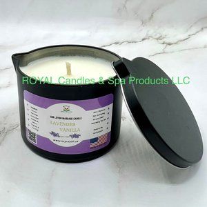 Lotion Massage Candle Lavender & Vanilla 6oz